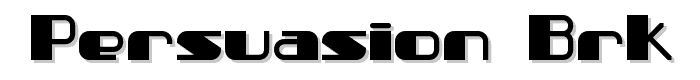 Persuasion BRK font